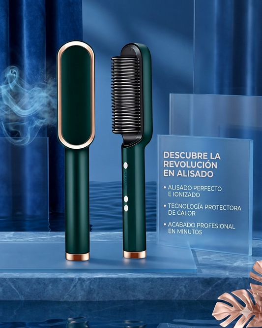 Cepillo Alisador y Rizador 2 en 1 Profesional