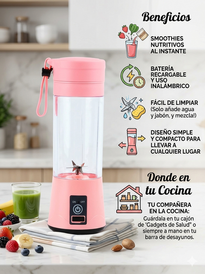 Mini Licuadora Personal con 46 Cuchillas