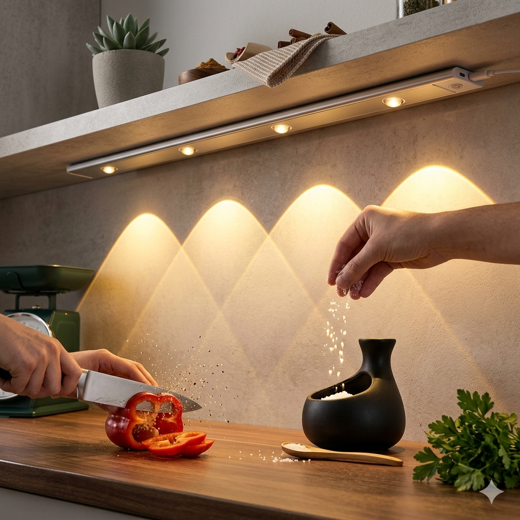 Barra LED Moderna 50 cm con Sensor de Movimiento